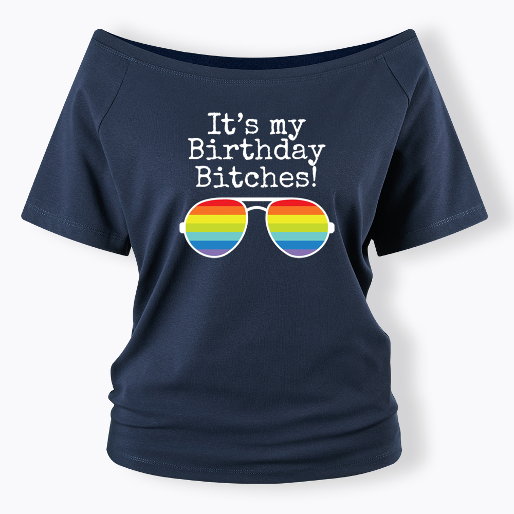 Its My Birthday Off Shoulder T-shirt