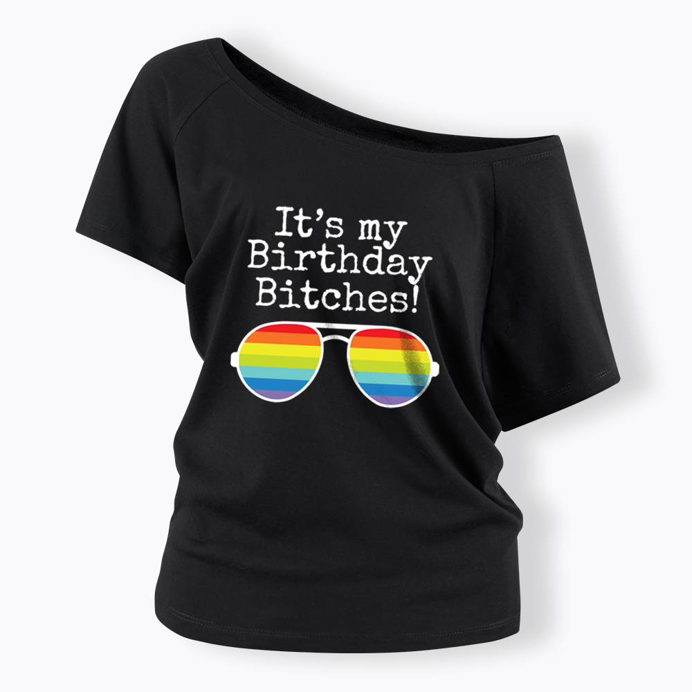 Its My Birthday Off Shoulder T-shirt