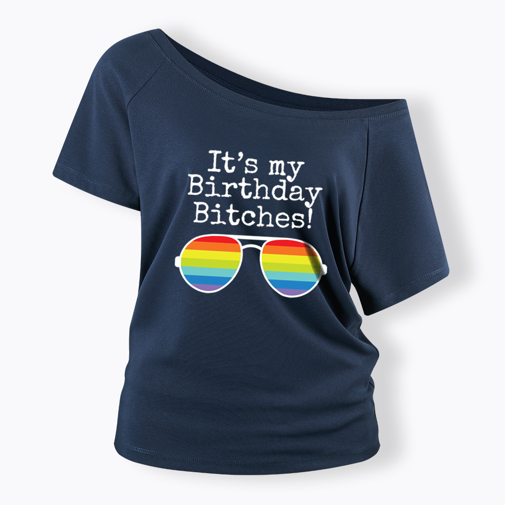 Its My Birthday Off Shoulder T-shirt