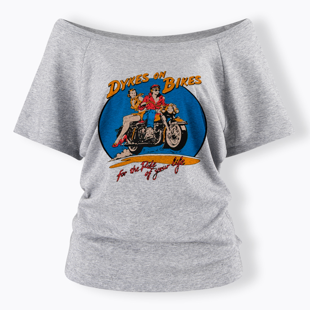 Dykes on Bikes Off Shoulder T-Shirt