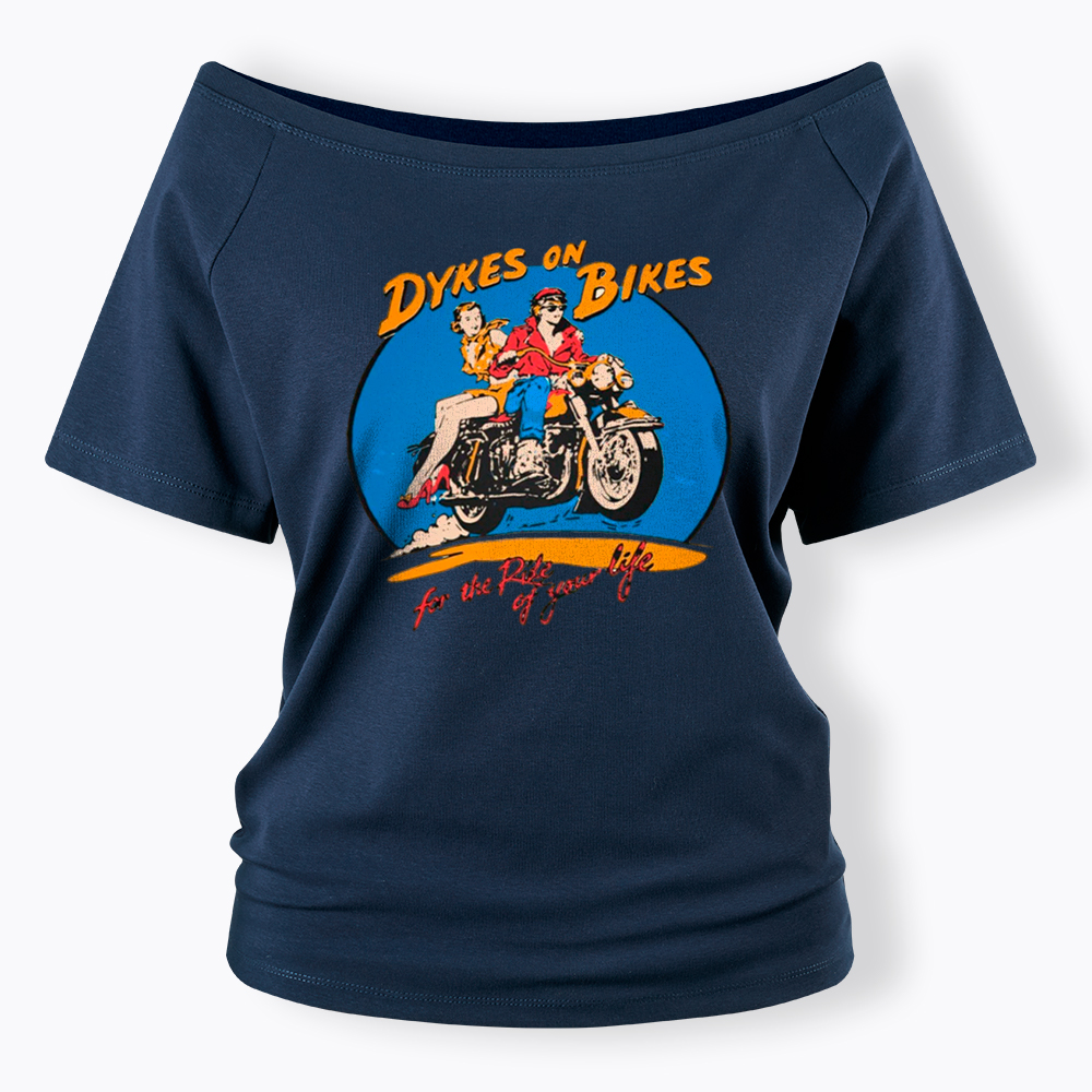 Dykes on Bikes Off Shoulder T-Shirt