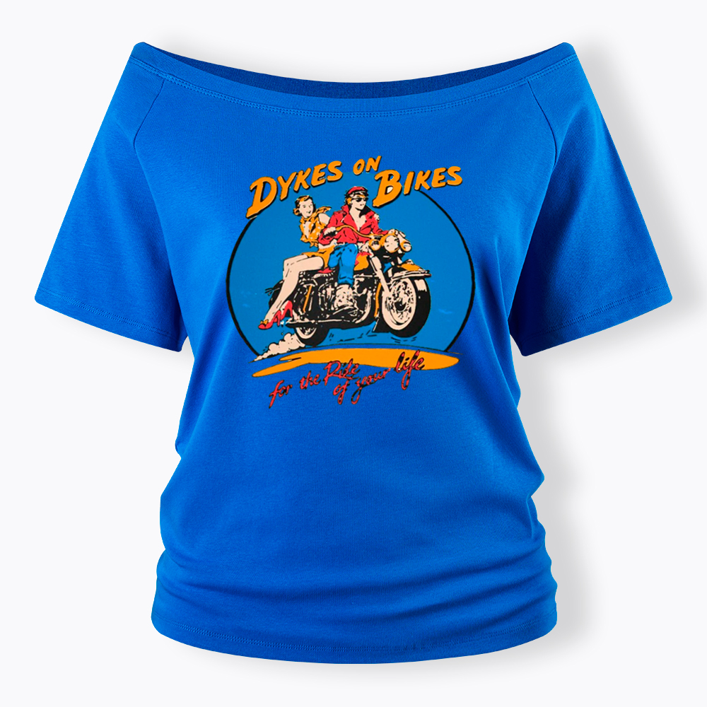 Dykes on Bikes Off Shoulder T-Shirt