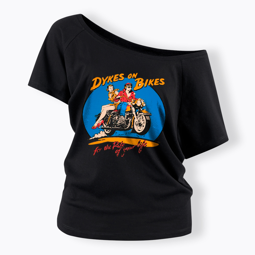 Dykes on Bikes Off Shoulder T-Shirt