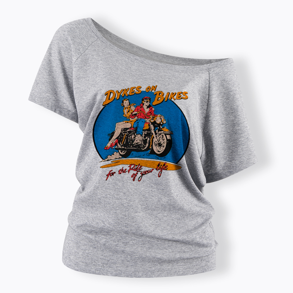 Dykes on Bikes Off Shoulder T-Shirt