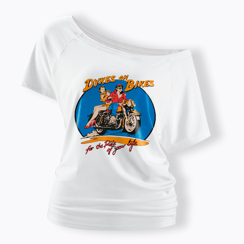 Dykes on Bikes Off Shoulder T-Shirt