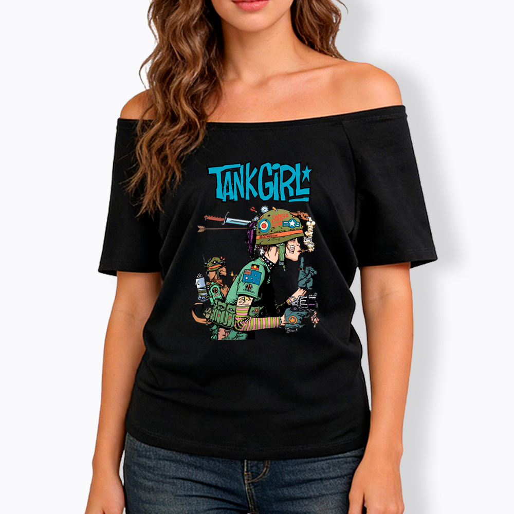 Punk Girl Off Shoulder T-Shirt