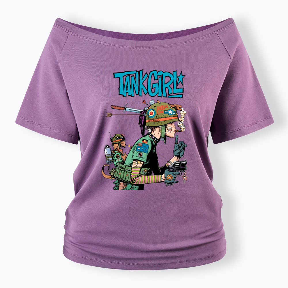 Punk Girl Off Shoulder T-Shirt