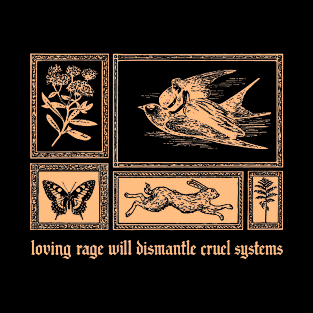 Loving Rage will Dismantle Cruel Systems of Oppression Off Shoulder T-Shirt