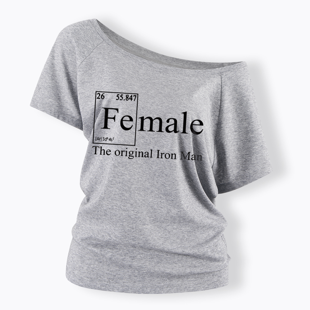 Geek Feminism Off Shoulder T-Shirt