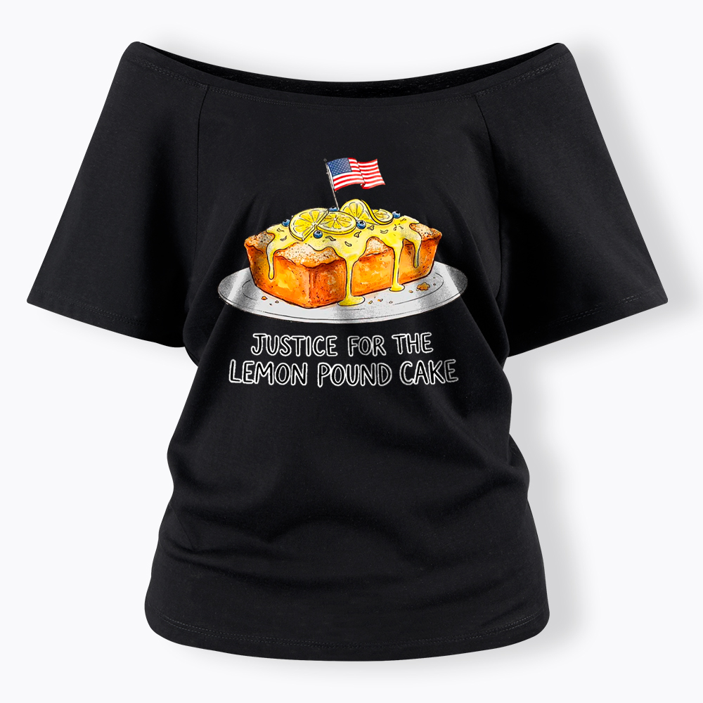 Lemon Pound Cake Off Shoulder T-Shirt