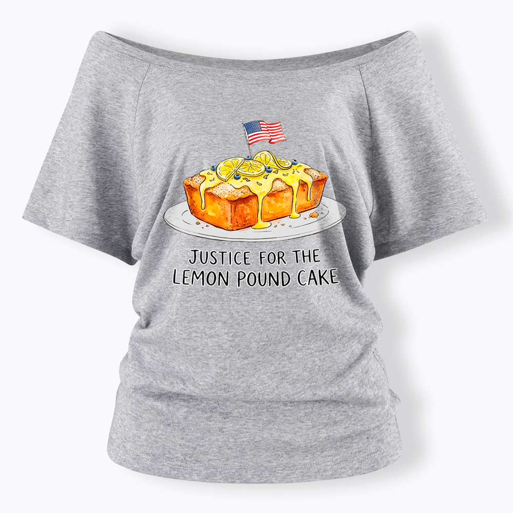 Lemon Pound Cake Off Shoulder T-Shirt