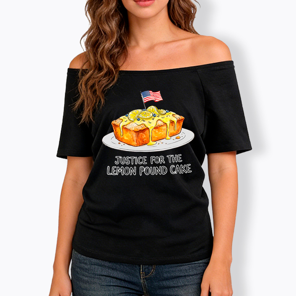Lemon Pound Cake Off Shoulder T-Shirt