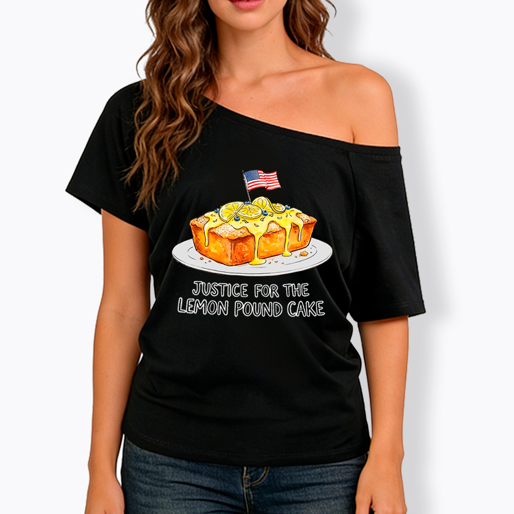Lemon Pound Cake Off Shoulder T-Shirt
