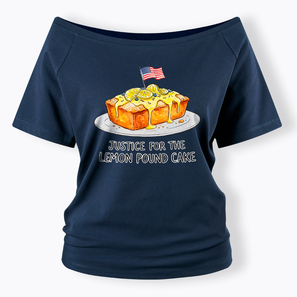 Lemon Pound Cake Off Shoulder T-Shirt
