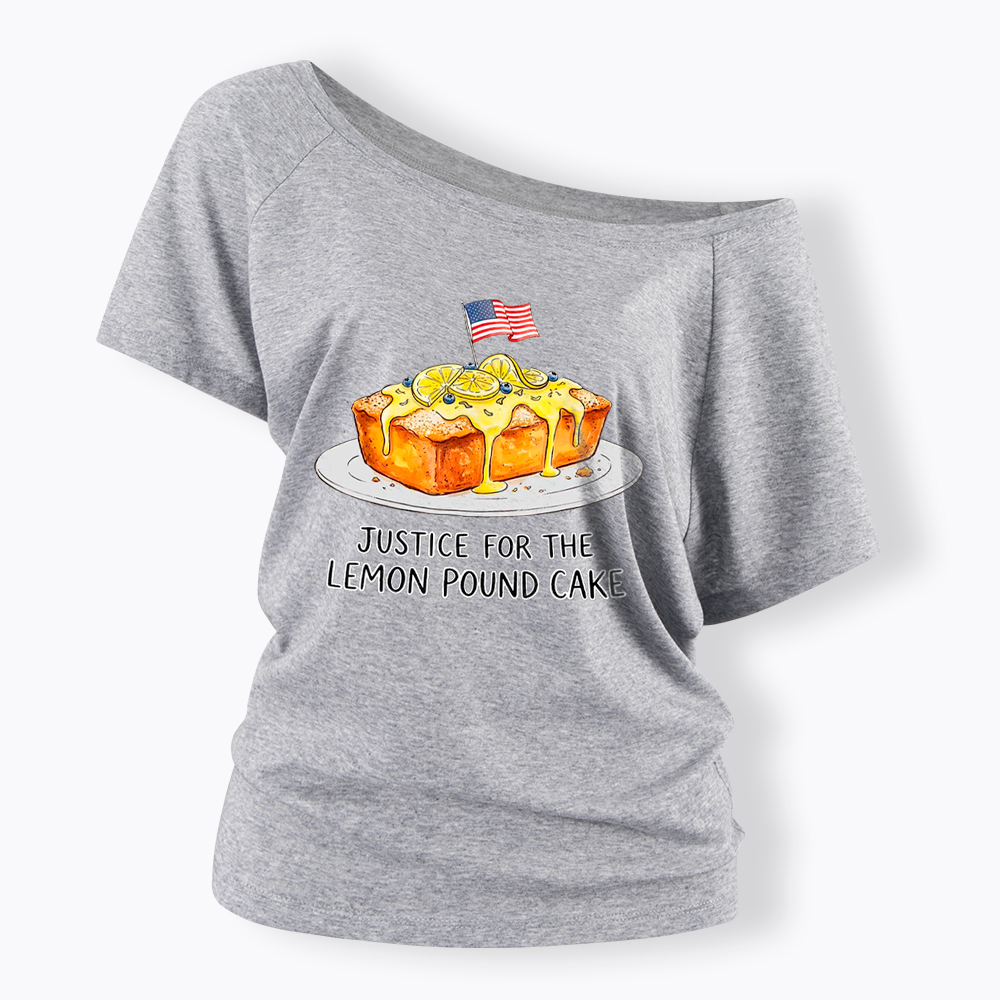 Lemon Pound Cake Off Shoulder T-Shirt