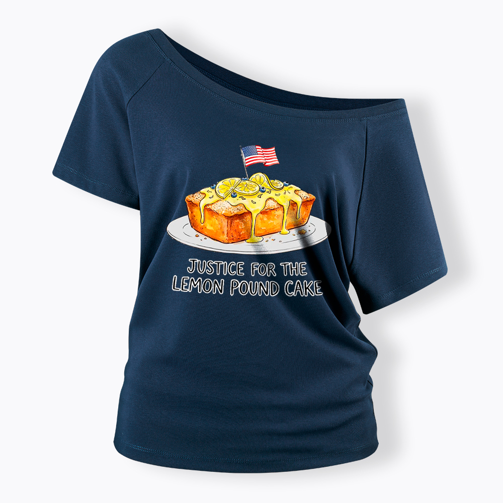 Lemon Pound Cake Off Shoulder T-Shirt