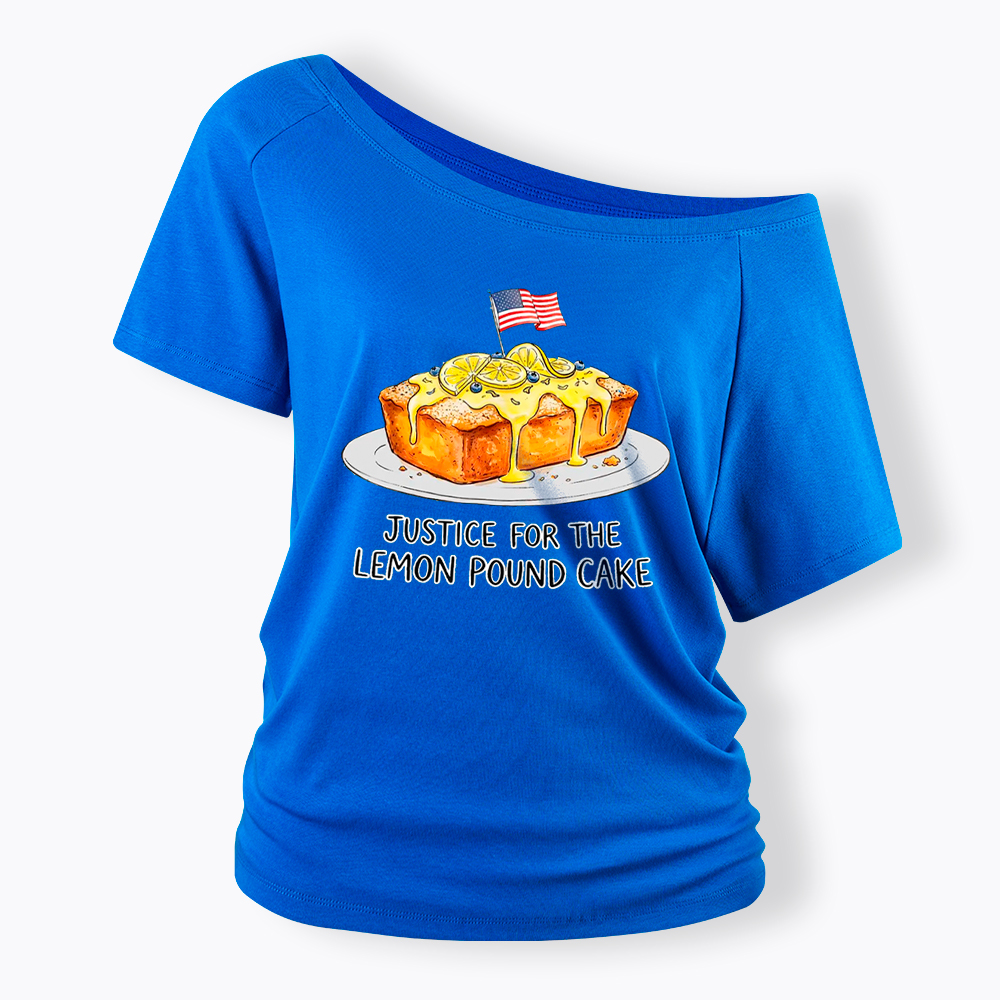 Lemon Pound Cake Off Shoulder T-Shirt