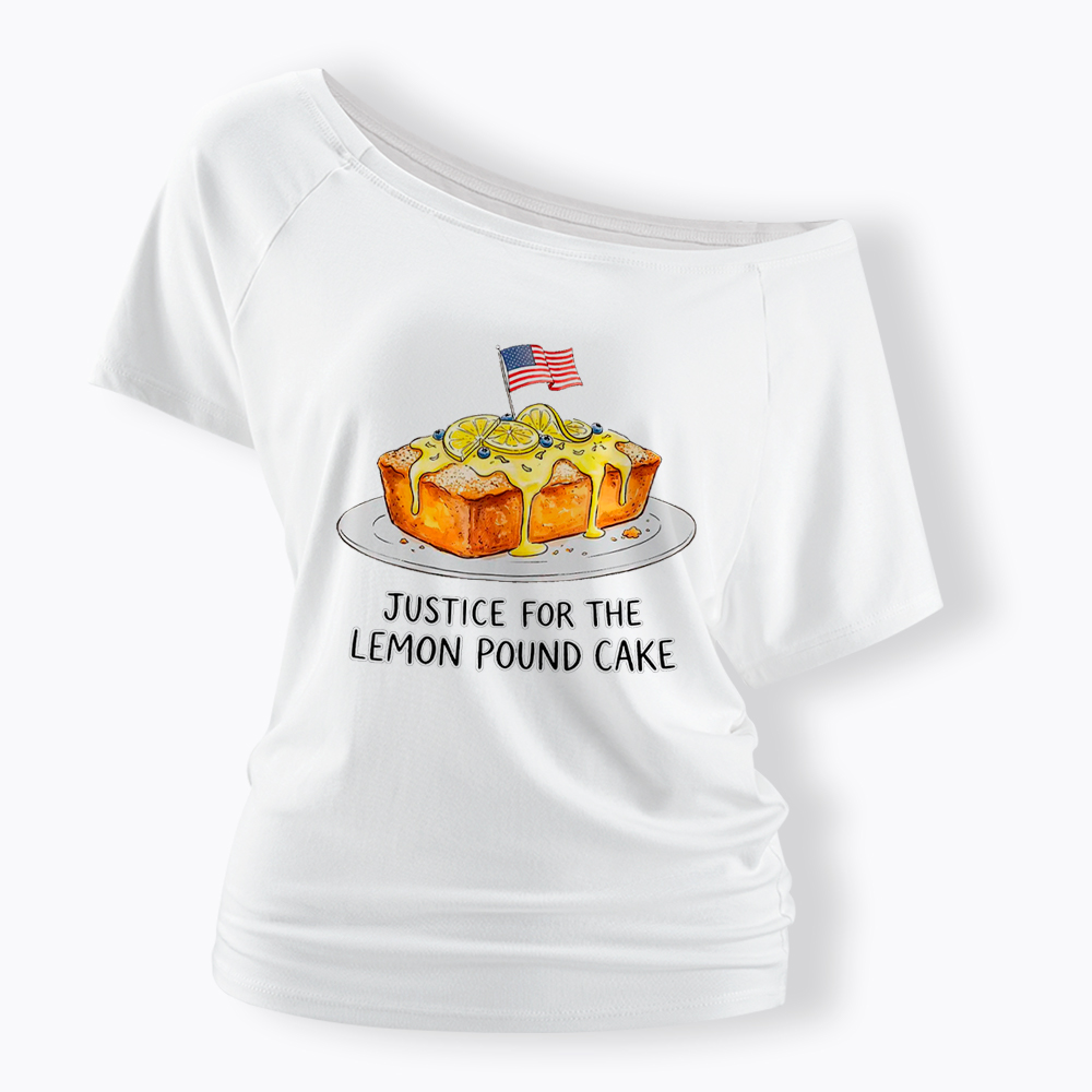 Lemon Pound Cake Off Shoulder T-Shirt