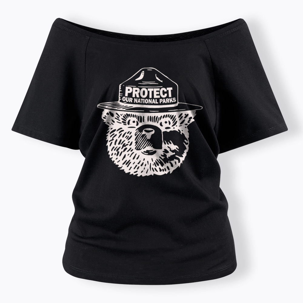 Protect Our Parks Off Shoulder T-Shirt