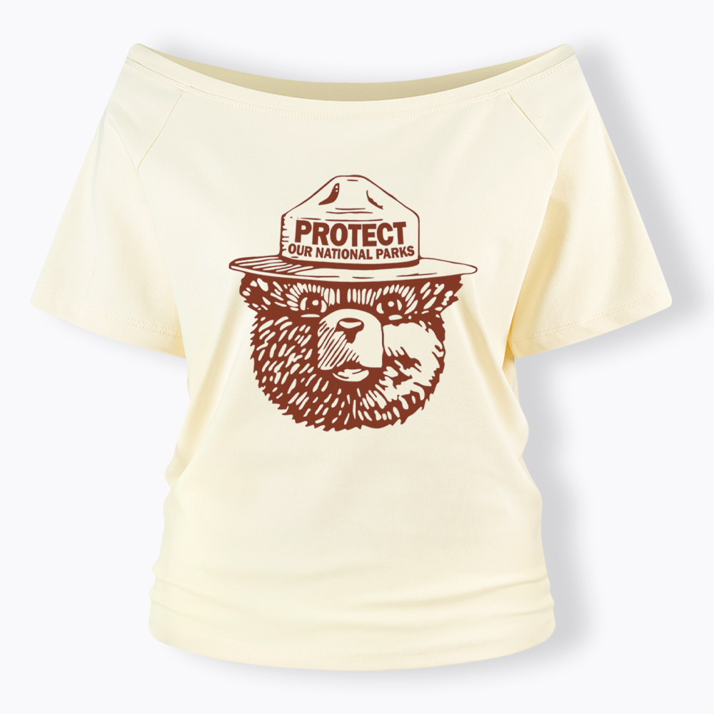 Protect Our Parks Off Shoulder T-Shirt
