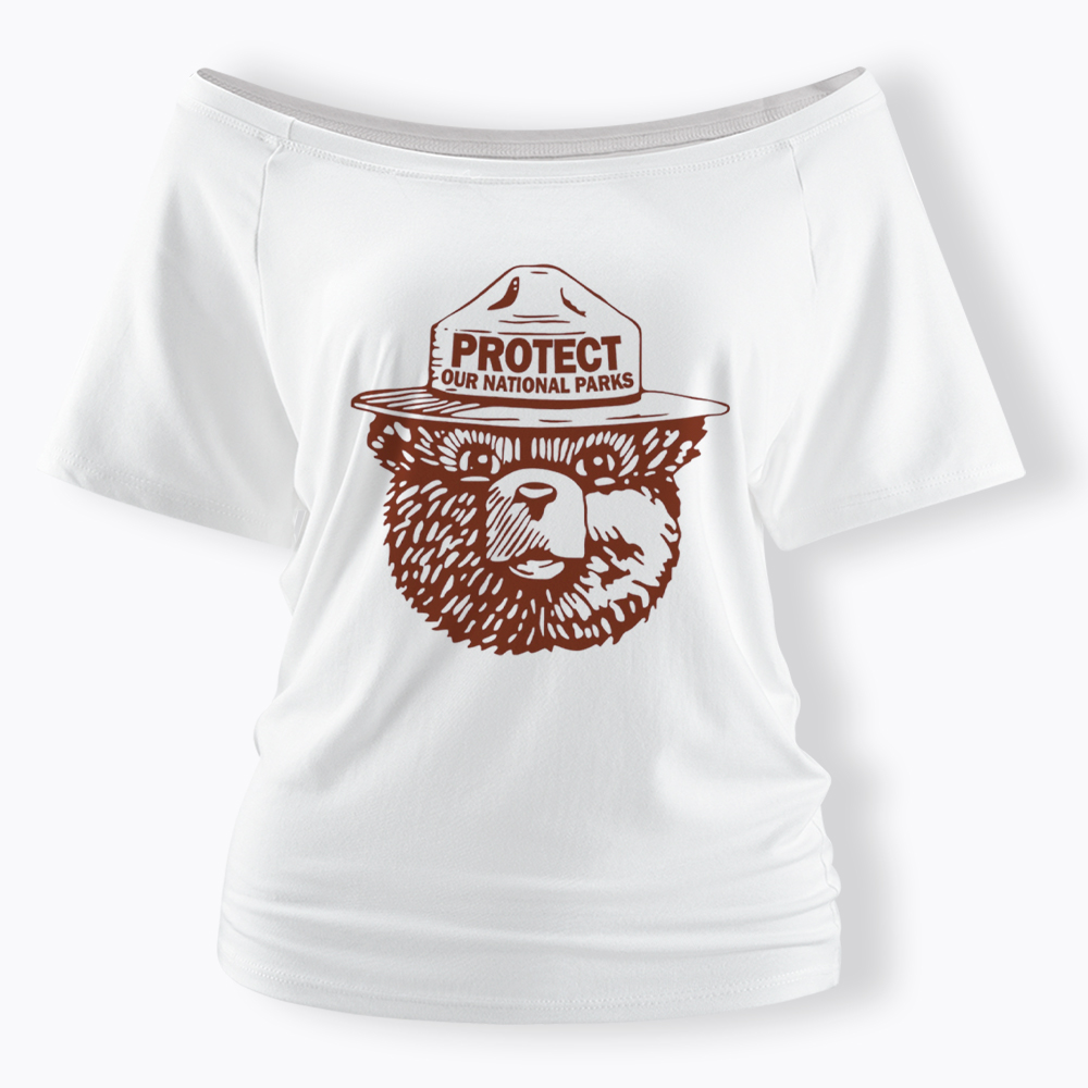 Protect Our Parks Off Shoulder T-Shirt
