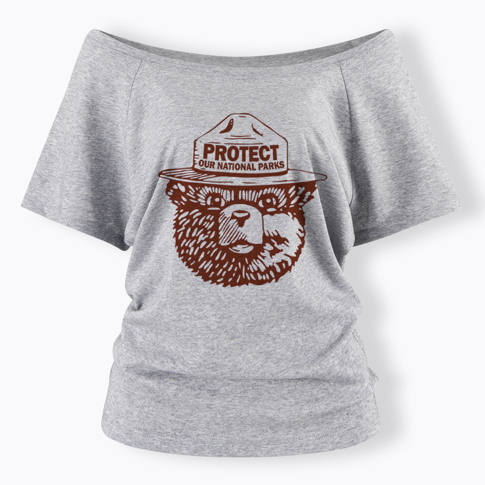 Protect Our Parks Off Shoulder T-Shirt