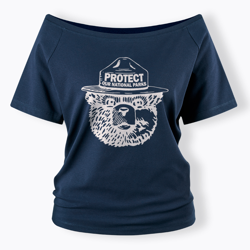 Protect Our Parks Off Shoulder T-Shirt