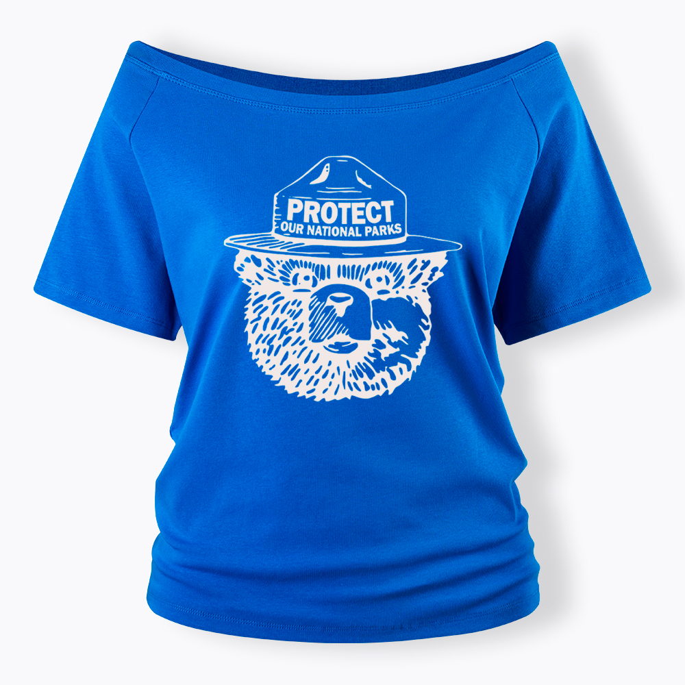 Protect Our Parks Off Shoulder T-Shirt