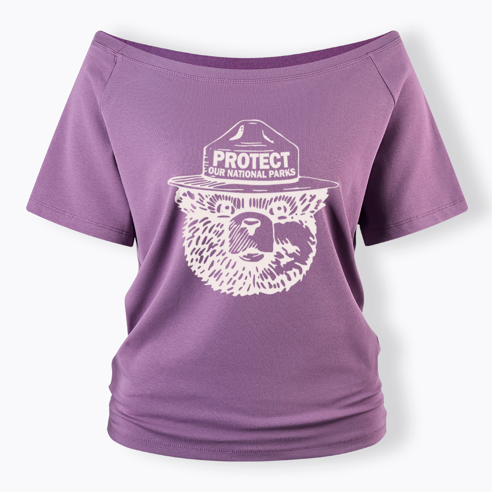 Protect Our Parks Off Shoulder T-Shirt