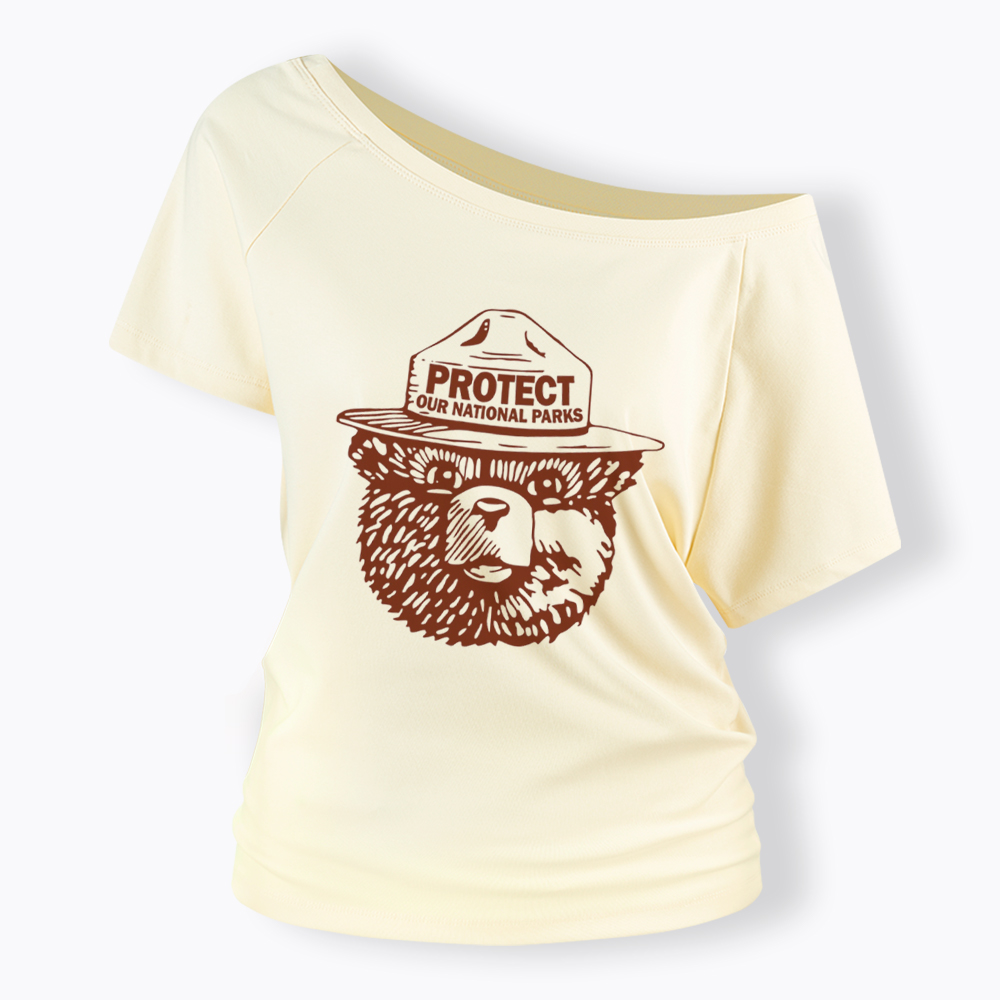 Protect Our Parks Off Shoulder T-Shirt