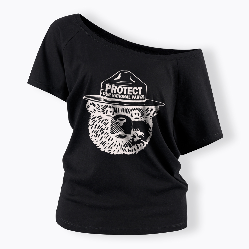Protect Our Parks Off Shoulder T-Shirt