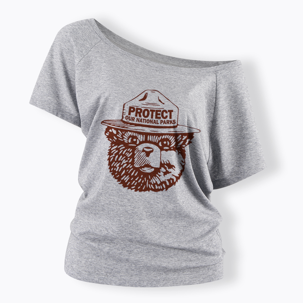Protect Our Parks Off Shoulder T-Shirt