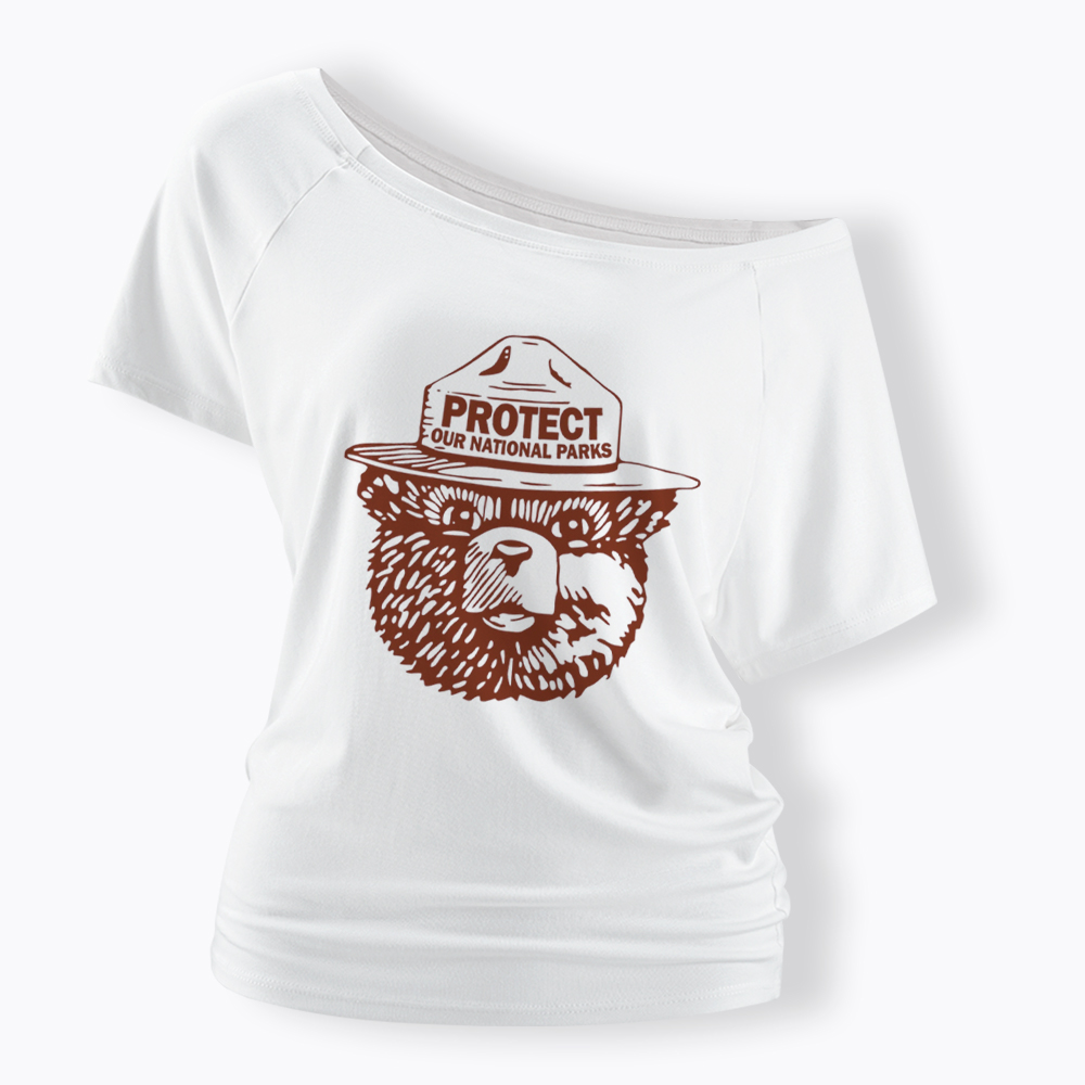 Protect Our Parks Off Shoulder T-Shirt