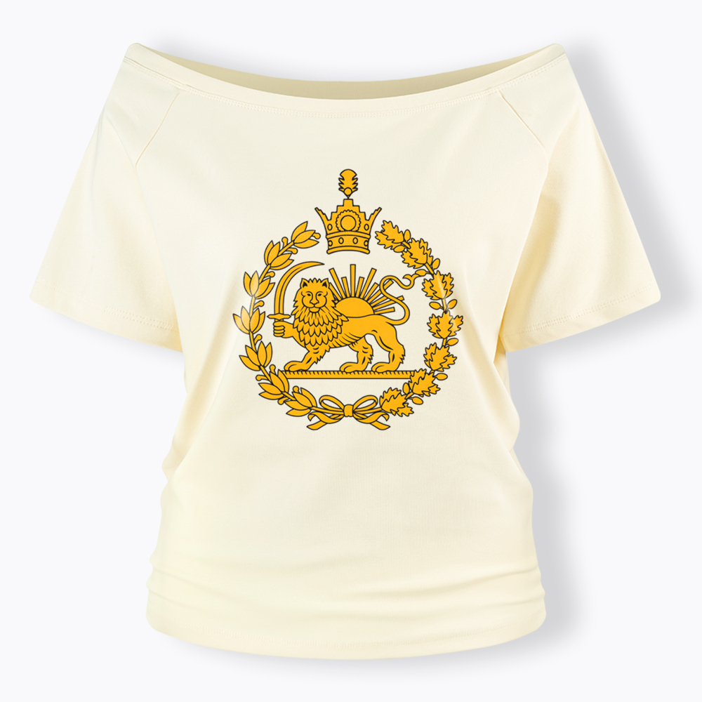 Lion and Sun Off Shoulder T-Shirt