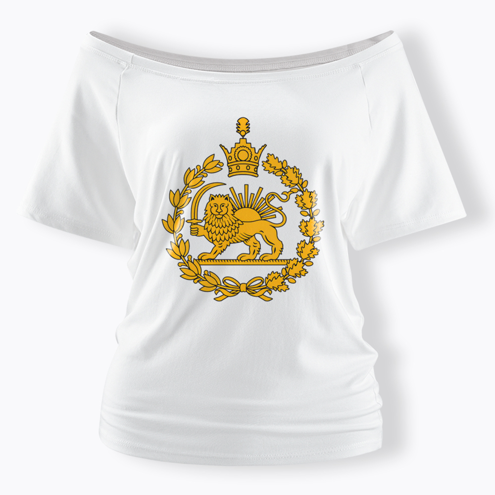 Lion and Sun Off Shoulder T-Shirt