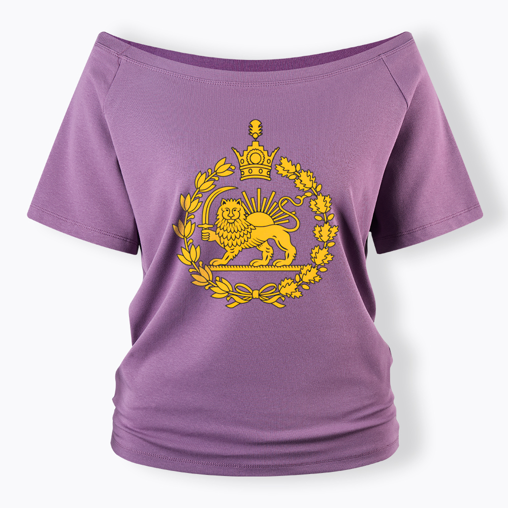 Lion and Sun Off Shoulder T-Shirt