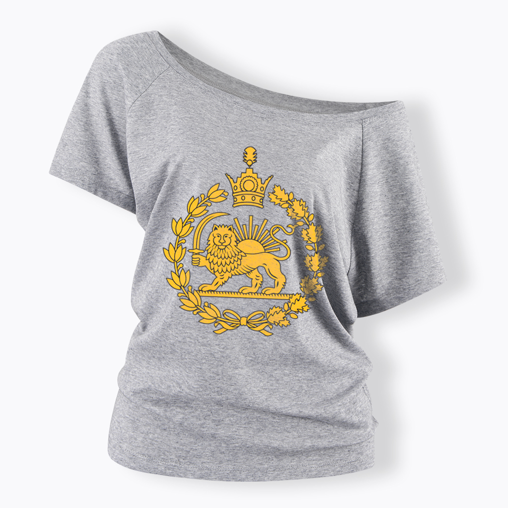 Lion and Sun Off Shoulder T-Shirt