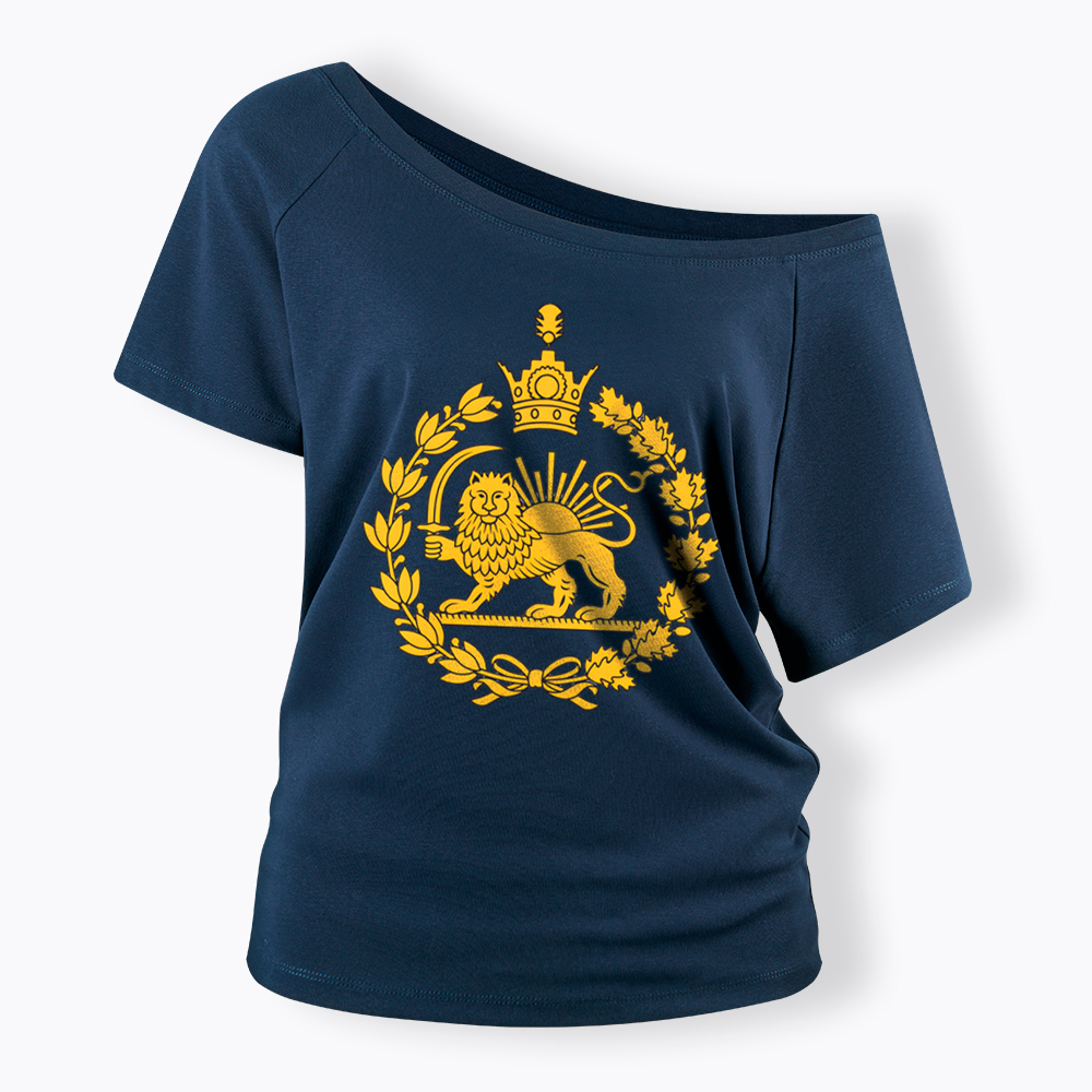 Lion and Sun Off Shoulder T-Shirt