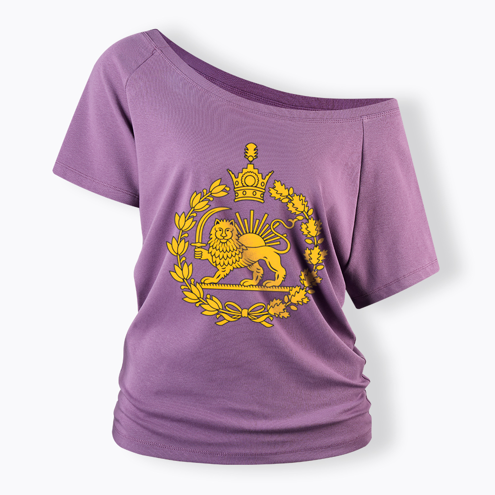 Lion and Sun Off Shoulder T-Shirt