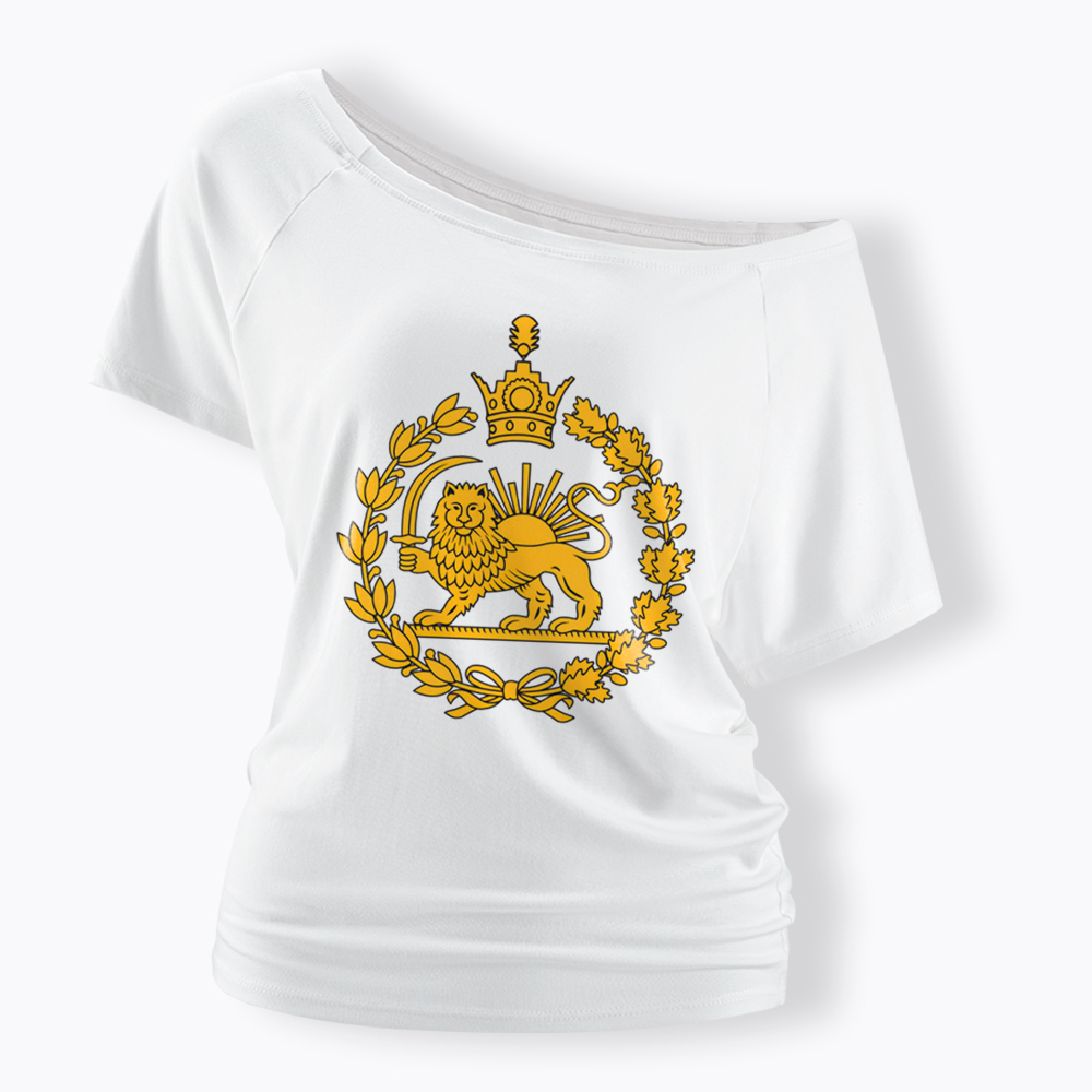 Lion and Sun Off Shoulder T-Shirt