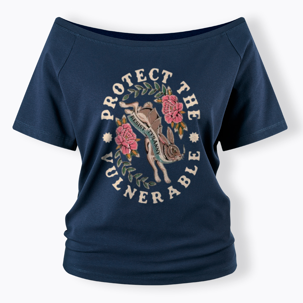 Protect The Vulnerable Off Shoulder T-Shirt