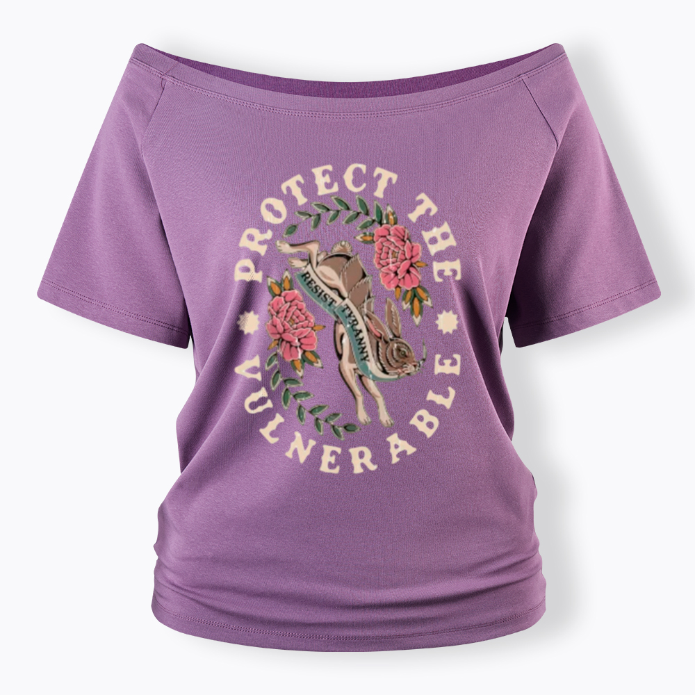 Protect The Vulnerable Off Shoulder T-Shirt