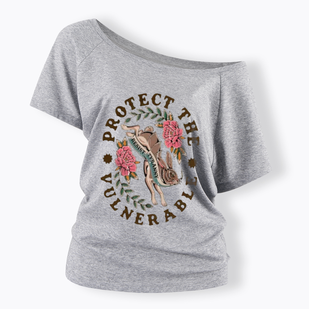Protect The Vulnerable Off Shoulder T-Shirt