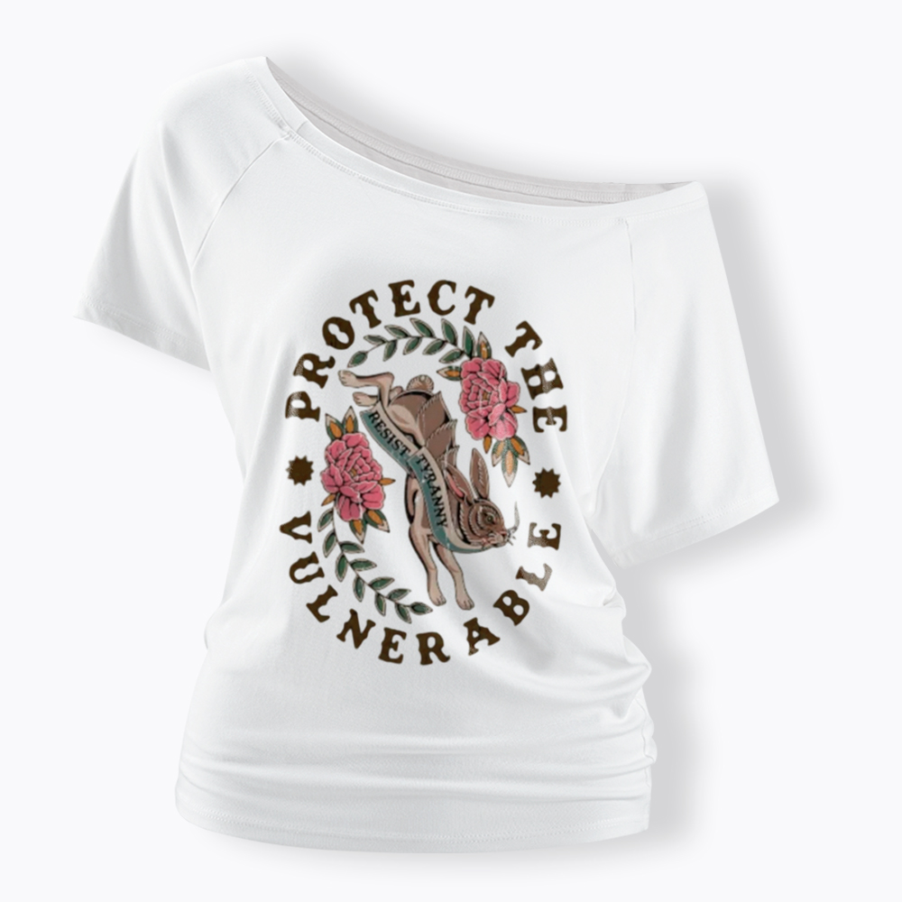Protect The Vulnerable Off Shoulder T-Shirt
