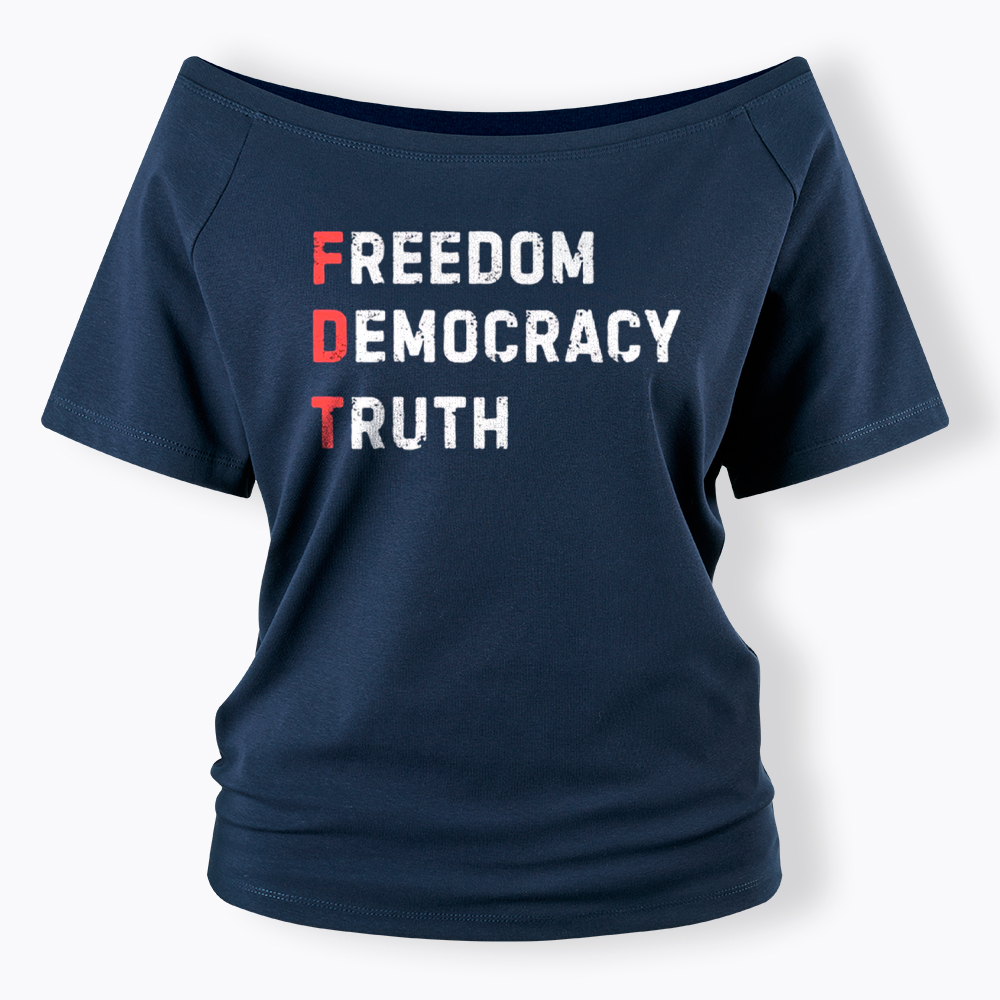 Freedom Truth  Hope Off Shoulder T-Shirt
