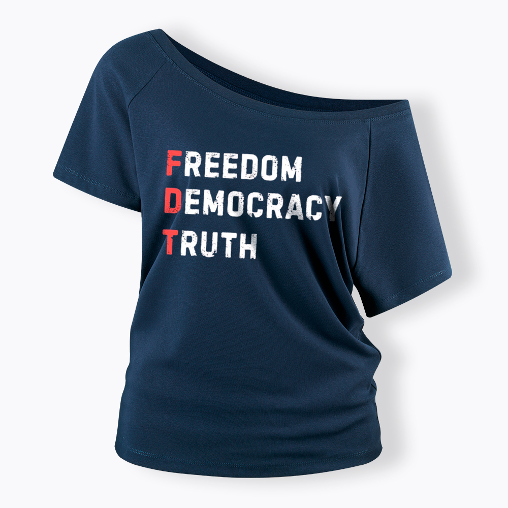 Freedom Truth  Hope Off Shoulder T-Shirt