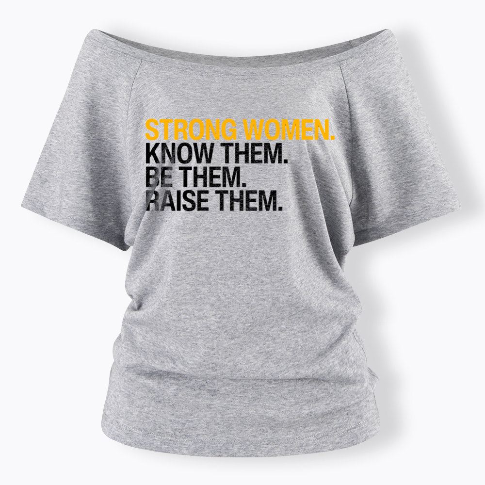Strong Women Off Shoulder T-Shirt
