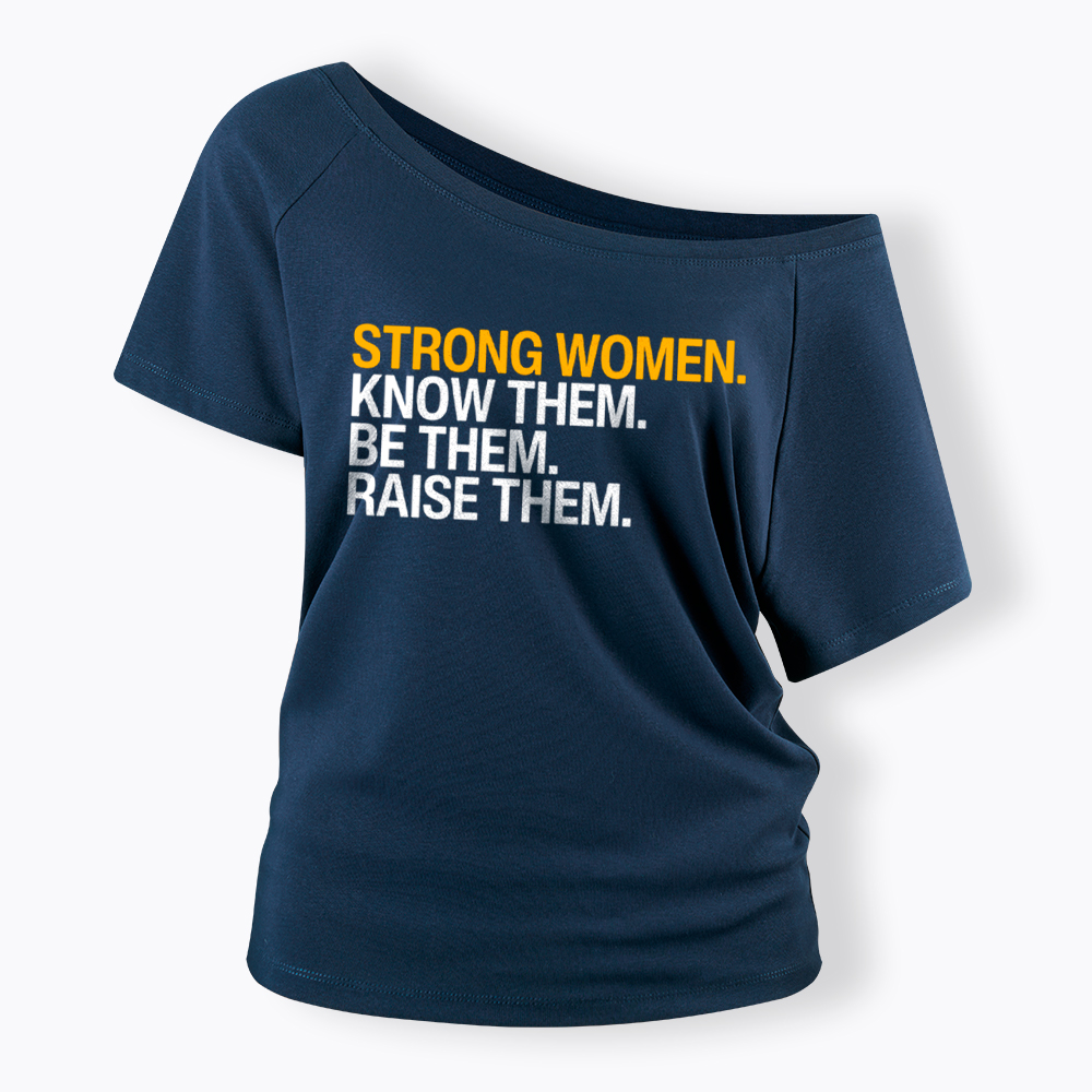 Strong Women Off Shoulder T-Shirt