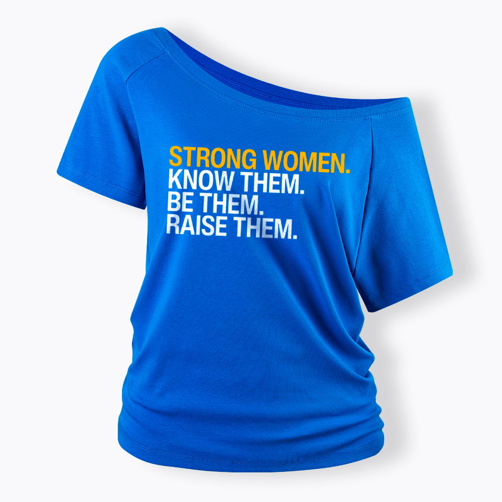 Strong Women Off Shoulder T-Shirt