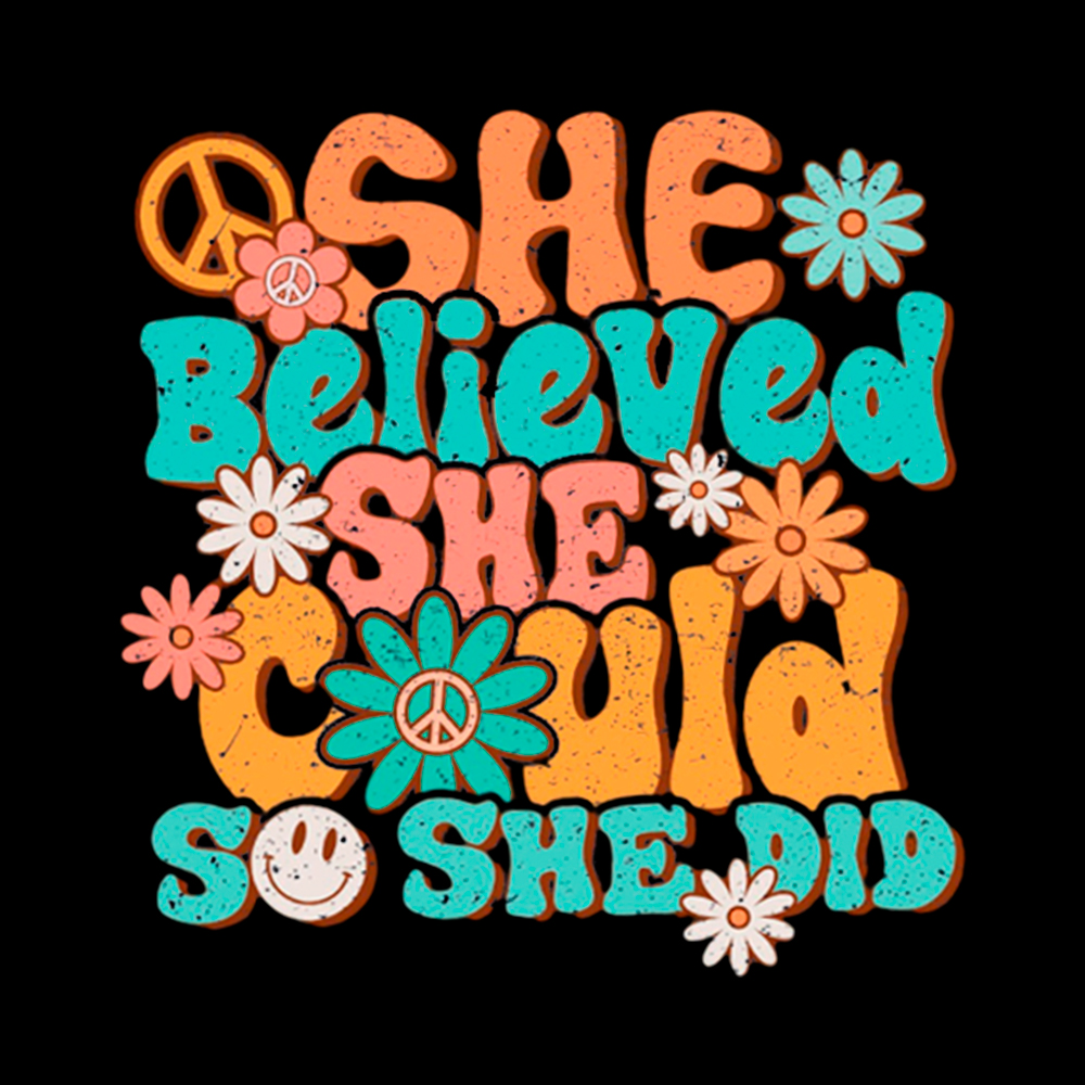 She Believed She Could So She Did Cropped T-Shirt